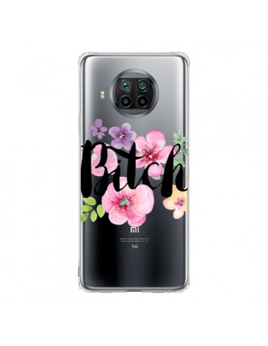 Coque Xiaomi Mi 10T Lite Bitch Flower Fleur Transparente - Maryline Cazenave