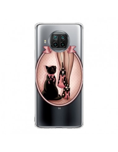 Coque Xiaomi Mi 10T Lite Lady Chat Noeud Papillon Pois Chaussures Transparente - Maryline Cazenave