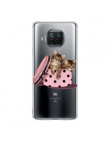 Coque Xiaomi Mi 10T Lite Chaton Chat Kitten Boite Pois Transparente - Maryline Cazenave