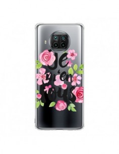 Coque Xiaomi Mi 10T Lite Je M'en Fous Fleurs Transparente...