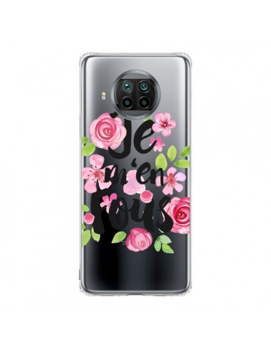 Coque Xiaomi Mi 10T Lite Je M'en Fous Fleurs Transparente - Maryline Cazenave
