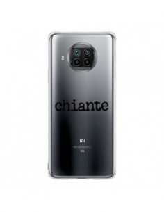 Coque Xiaomi Mi 10T Lite Chiante Noir Transparente -...