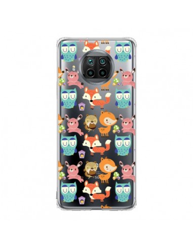 Coque Xiaomi Mi 10T Lite Renard Ecureuil Lapin Hibou Transparente - Maria Jose Da Luz