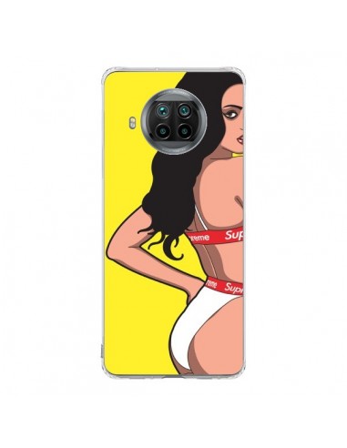 Coque Xiaomi Mi 10T Lite Pop Art Femme Jaune - Mikadololo