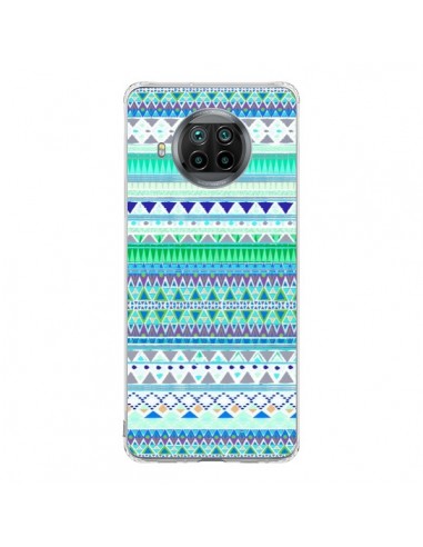 Coque Xiaomi Mi 10T Lite Chenoa Bleu Azteque - Monica Martinez