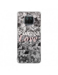 Coque Xiaomi Mi 10T Lite Vintage Love Noir Flower -...