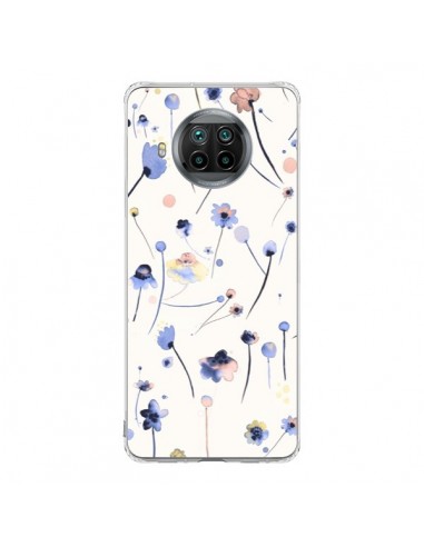 Coque Xiaomi Mi 10T Lite Blue Soft Flowers - Ninola Design