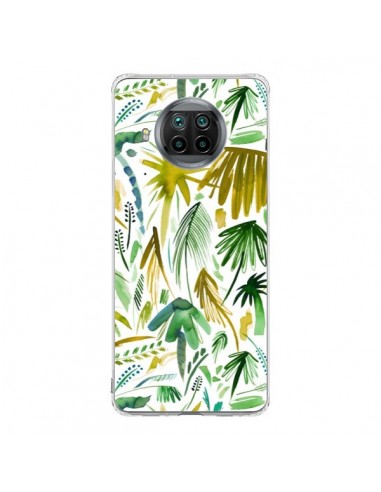 Coque Xiaomi Mi 10T Lite Brushstrokes Tropical Palms Green - Ninola Design