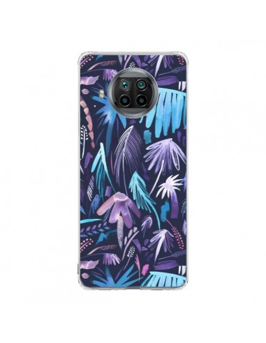 Coque Xiaomi Mi 10T Lite Brushstrokes Tropical Palms Navy - Ninola Design