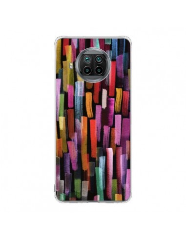 Coque Xiaomi Mi 10T Lite Colorful Brushstrokes Black - Ninola Design