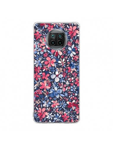 Coque Xiaomi Mi 10T Lite Colorful Little Flowers Navy - Ninola Design