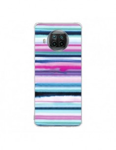 Coque Xiaomi Mi 10T Lite Degrade Stripes Watercolor Pink...