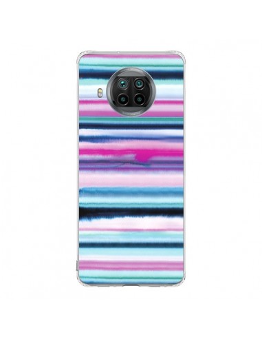 Coque Xiaomi Mi 10T Lite Degrade Stripes Watercolor Pink - Ninola Design