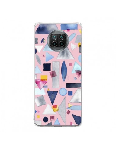Coque Xiaomi Mi 10T Lite Geometric Pieces Pink - Ninola Design
