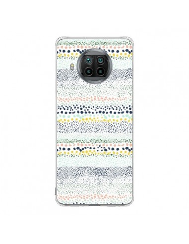 Coque Xiaomi Mi 10T Lite Little Textured Dots Green - Ninola Design