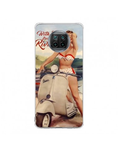 Coque Xiaomi Mi 10T Lite Pin Up With Love From the Riviera Vespa Vintage - Nico