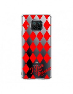 Coque Xiaomi Mi 10T Lite I Love Monaco et Losange Rouge -...