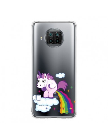 Coque Xiaomi Mi 10T Lite Licorne Caca Arc en Ciel Transparente - Nico