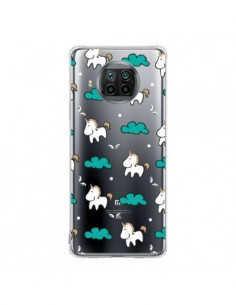 Coque Xiaomi Mi 10T Lite Licorne et Nuages Transparente -...