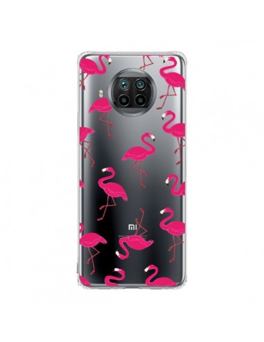 Coque Xiaomi Mi 10T Lite flamant Rose et Flamingo Transparente - Nico