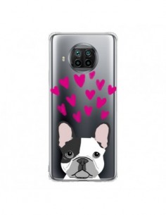 Coque Xiaomi Mi 10T Lite Bulldog Français Coeurs Chien...