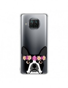 Coque Xiaomi Mi 10T Lite Boston Terrier Fleurs Chien...