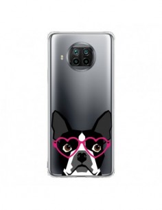 Coque Xiaomi Mi 10T Lite Boston Terrier Lunettes Coeurs...