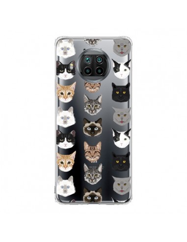 Coque Xiaomi Mi 10T Lite Chats Transparente - Pet Friendly