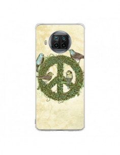 Coque Xiaomi Mi 10T Lite Peace And Love Nature Oiseaux -...