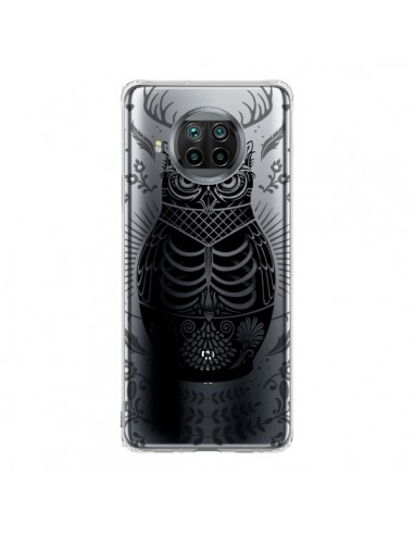 Coque Xiaomi Mi 10T Lite Owl Chouette Hibou Squelette Transparente - Rachel Caldwell