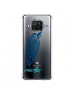 Coque Xiaomi Mi 10T Lite Heron Blue Oiseau Transparente -...