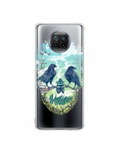 Coque Xiaomi Mi 10T Lite Tête de Mort Nature Transparente...