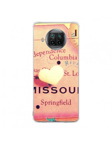 Coque Xiaomi Mi 10T Lite Carte Map Missouri Coeoeur - R Delean