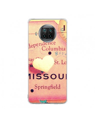 Coque Xiaomi Mi 10T Lite Carte Map Missouri Coeoeur - R Delean