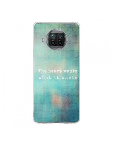 Coque Xiaomi Mi 10T Lite The heart wants what it wants Coeur - Sylvia Cook