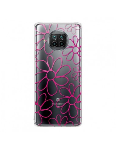 Coque Xiaomi Mi 10T Lite Flower Garden Pink Fleur Transparente - Sylvia Cook
