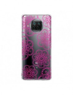 Coque Xiaomi Mi 10T Lite Pink Doodle Flower Mandala Rose...