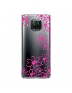 Coque Xiaomi Mi 10T Lite Pink Flowers Fleurs Roses...