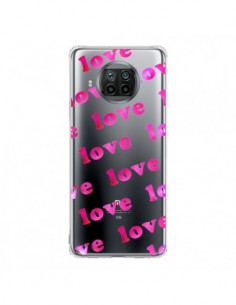 Coque Xiaomi Mi 10T Lite Pink Love Rose Transparente -...