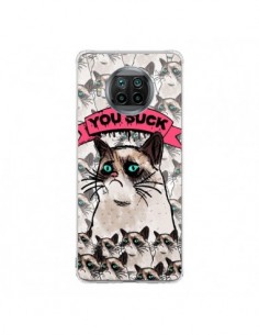 Coque Xiaomi Mi 10T Lite Chat Grumpy Cat - You Suck -...