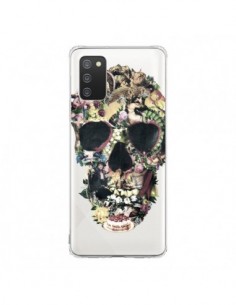 Coque Samsung A02S Skull Vintage Tête de Mort...