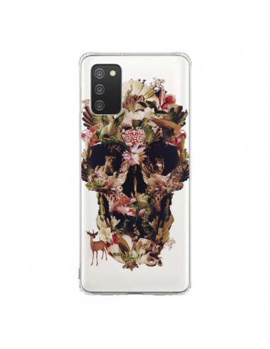 Coque Samsung A02S Jungle Skull Tête de Mort Transparente - Ali Gulec