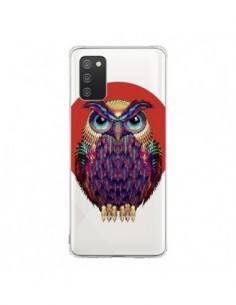 Coque Samsung A02S Chouette Hibou Owl Transparente - Ali...