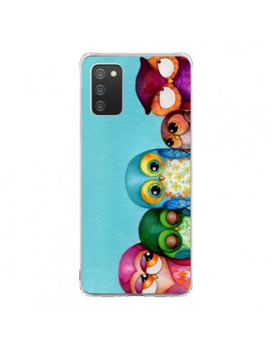 Coque Samsung A02S Famille Chouettes - Annya Kai