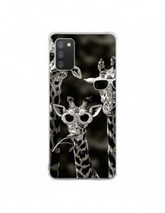 Coque Samsung A02S Girafe Swag Lunettes Familiy Giraffe -...
