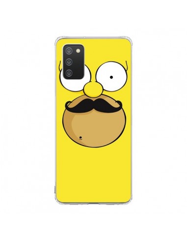 Coque Samsung A02S Homer Movember Moustache Simpsons - Bertrand Carriere