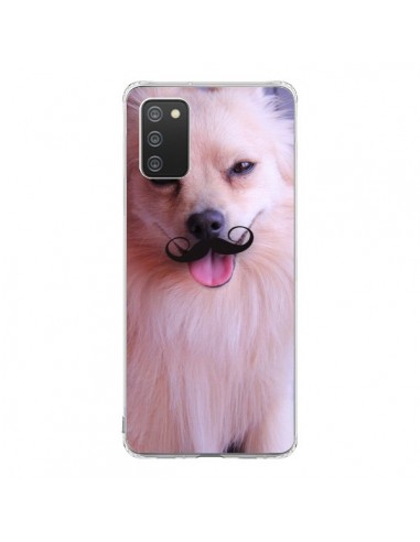 Coque Samsung A02S Clyde Chien Movember Moustache - Bertrand Carriere