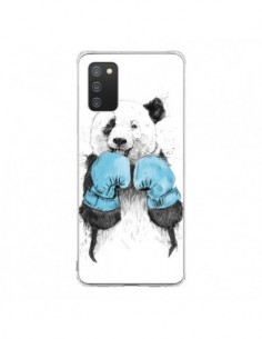 Coque Samsung A02S Winner Panda Boxeur - Balazs Solti