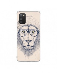 Coque Samsung A02S Cool Lion Lunettes - Balazs Solti