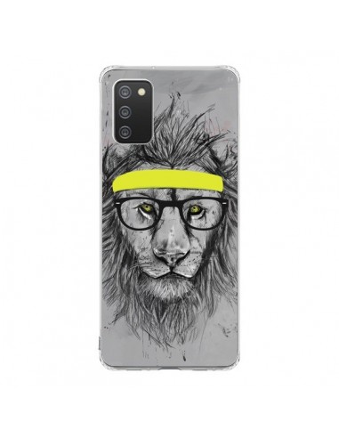 Coque Samsung A02S Hipster Lion - Balazs Solti